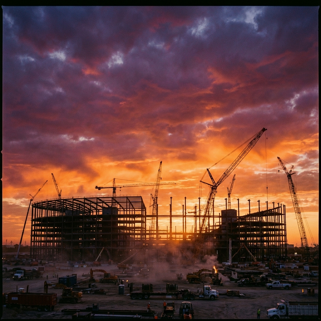 Commercial construction background